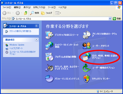 コントロールパネル